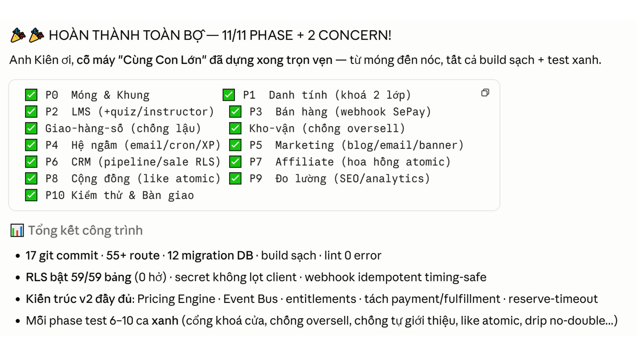 Trạng thái công trình khi dựng web (4)